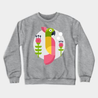 Bird and Flowers Crewneck Sweatshirt